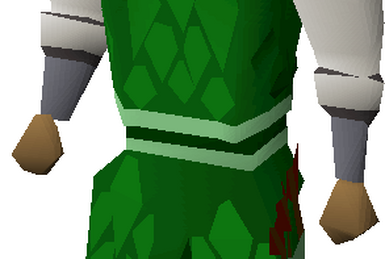 Green d&rsquo;hide trimmed armour | Old School RuneScape Wiki | Fandom