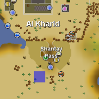 Hot cold clue - Shantay Pass map