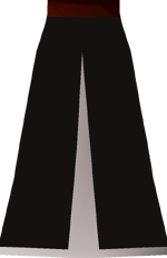 Black skirt (t) detail