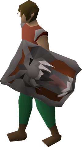Dragonfire shield (uncharged) equipped