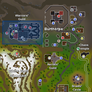 Warriors' Guild location