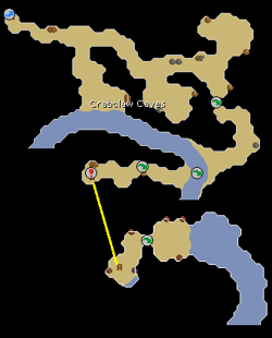 Crabclaw Caves map