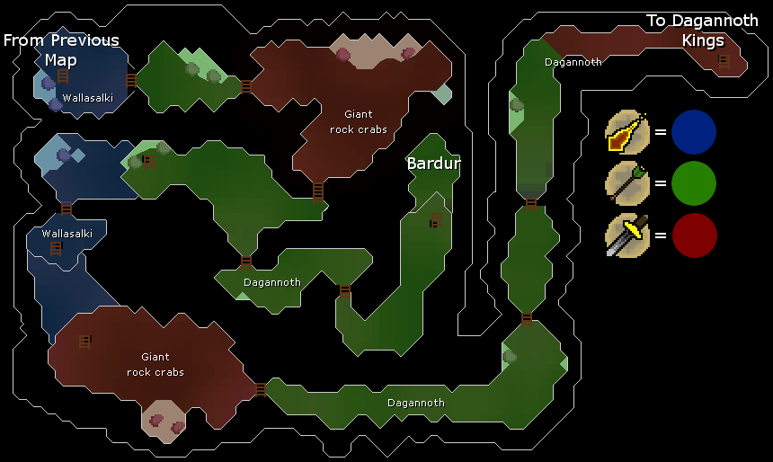 Osrs Dagannoth Kings Map Waterbirth Island Dungeon | Old School Runescape Wiki | Fandom
