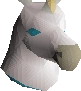 White unicorn mask chathead