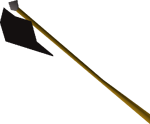 Black halberd detail