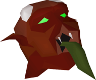 Lesser demon mask detail