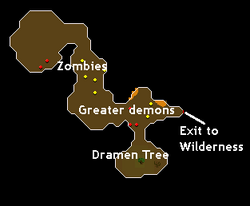 Entrana Dungeon map