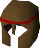 Bronze med helm detail