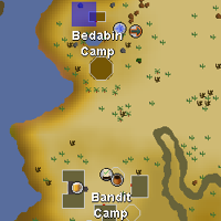 Hot cold clue - Bedabin Camp map