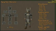 The initial design for the armour set, based of off an aged version of Justiciar Zachariah's armour