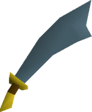 Rune scimitar detail