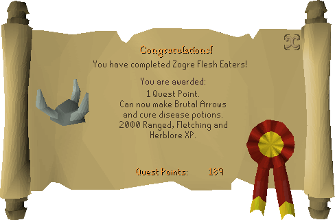 Zogre Flesh Eaters reward scroll