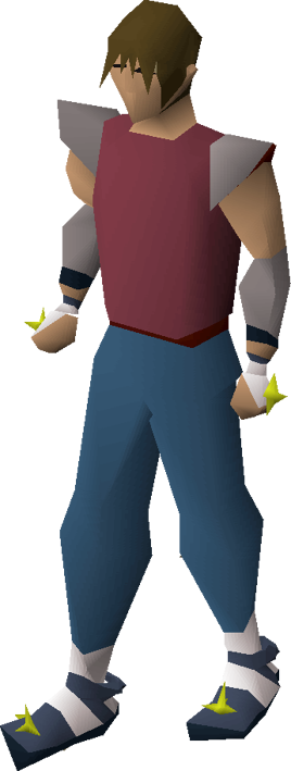 Holy sandals equipped