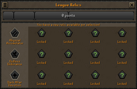 Starter relic selection