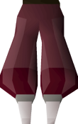 Red elegant legs detail