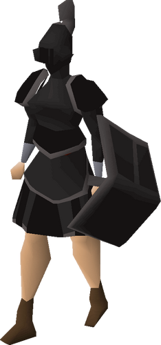 Black trimmed set (sk) equipped