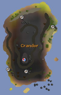 Crandor (island) map