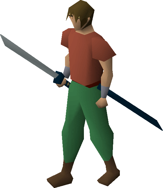 Old School Runescape Wiki - Runescape Samurai Outfit And Sword, HD Png  Download - 354x920 PNG 