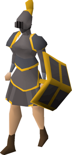 Iron gold-trimmed set (sk) equipped
