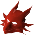 Red dragon mask detail