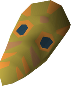 Tribal mask (orange) detail