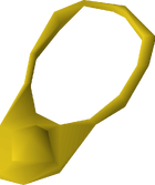 Gold necklace detail