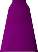 Purple robe bottoms detail