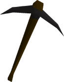Black pickaxe detail