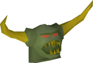 Jungle demon mask detail