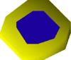 Sapphire amulet (u) detail