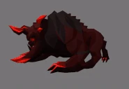 A preview of Sotetseg's walking animation, shown during a design stream on 26/04/2018
