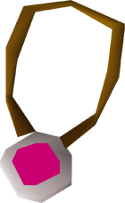 Burning amulet detail