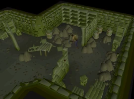 Mining rubble from the basement.