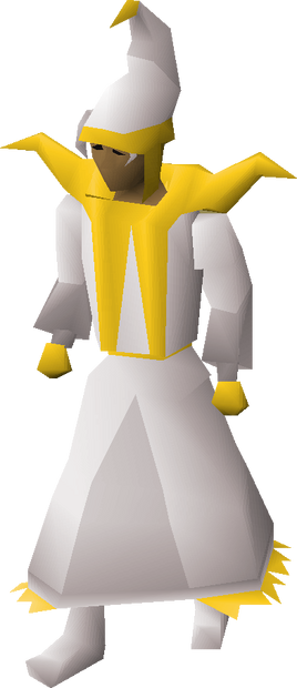 Light mystic robes equipped