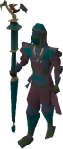 A player wearing lunar robes.