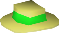 Green boater detail