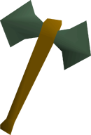Adamant battleaxe detail