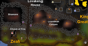 Lizardman Canyon map