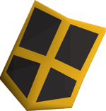 Black kiteshield (g) detail