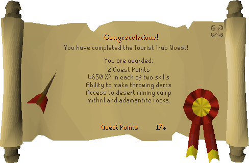 The Tourist Trap reward scroll