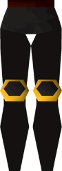 Black platelegs (g) detail