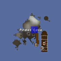 Hot cold clue - Pirates' Cove map
