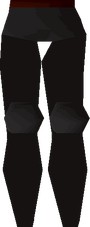 Black platelegs detail