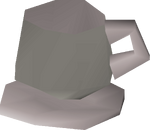 Silver cup (dusted) detail