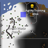 Hot cold clue - south of Wilderness Agility Course map