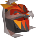Magma helm (uncharged) detail