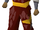 Red d'hide gold-trimmed armour