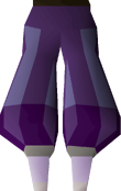 Purple elegant legs detail