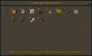 Lumbridge General Store stock