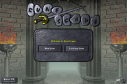 The default login screen when looking to join a server.